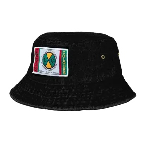 Cross Colours Denim Bucket Hat - Vintage Black