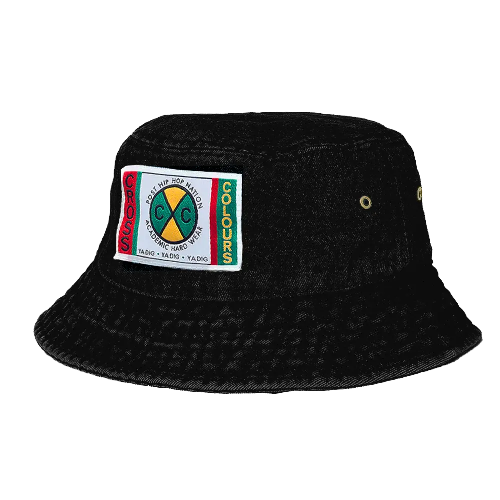 Cross Colours Denim Bucket Hat - Vintage Black