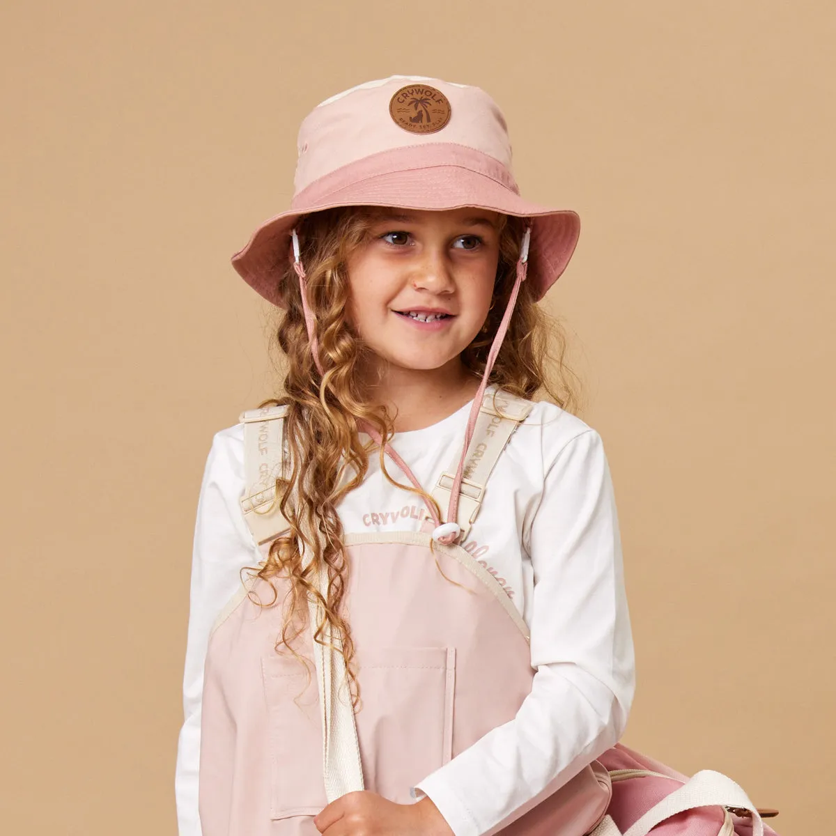 Crywolf Reversible Bucket Hat (Blush Colourblock)