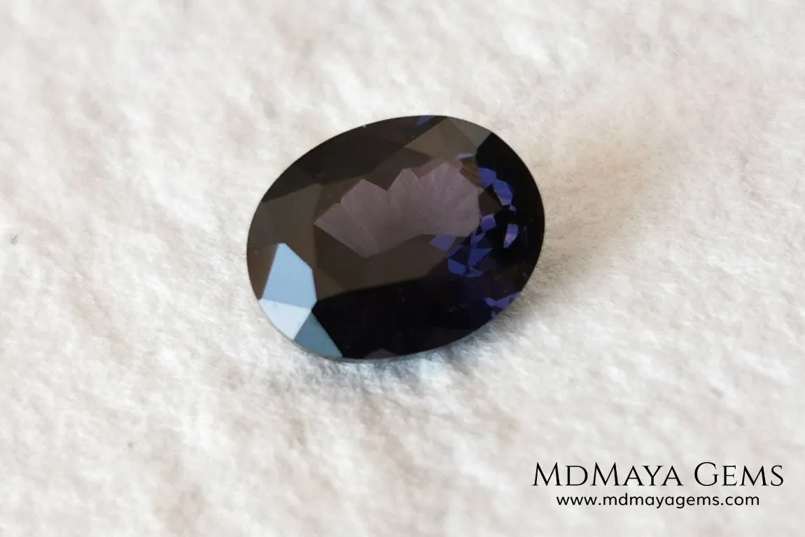 Dark Violet Spinel 2.10 ct,  oval cut