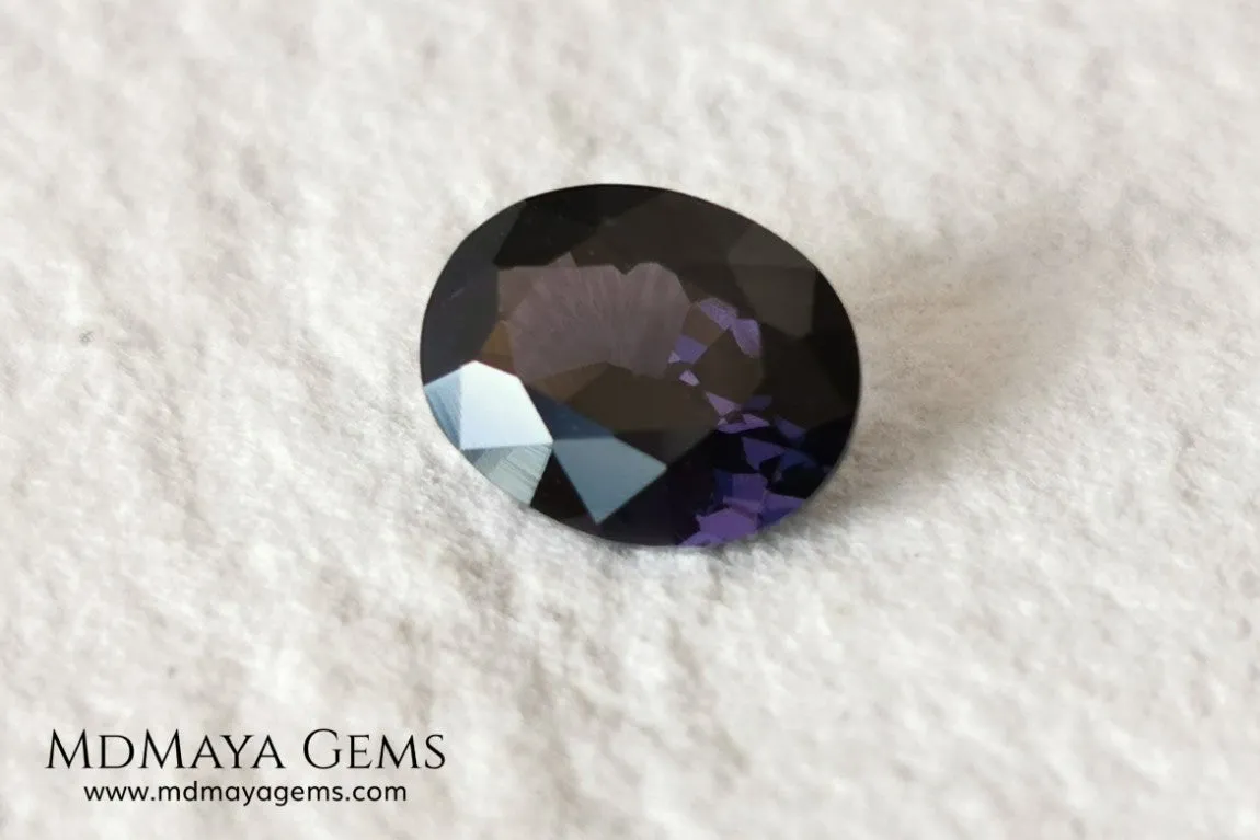 Dark Violet Spinel 2.10 ct,  oval cut