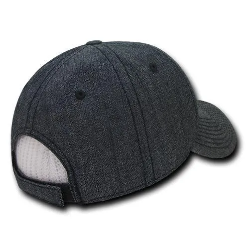 Decky 116 6 Panel Low Profile Structured Denim Cap