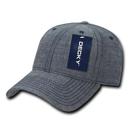 Decky 116 6 Panel Low Profile Structured Denim Cap