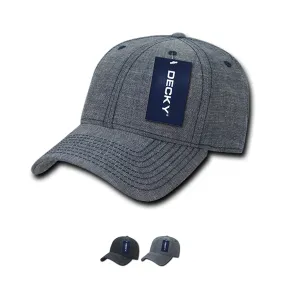 Decky 116 6 Panel Low Profile Structured Denim Cap