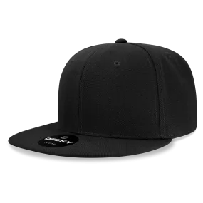 Decky 6034 Basic High Profile Snapback Hat, 6 Panel Flat Bill Cap