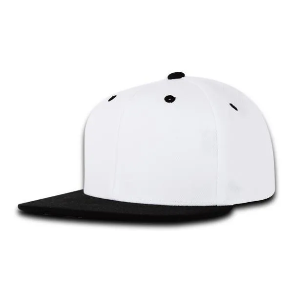 Decky 7011 - Youth 6 Panel High Profile Structured Snapback, Kids Flat Bill Hat