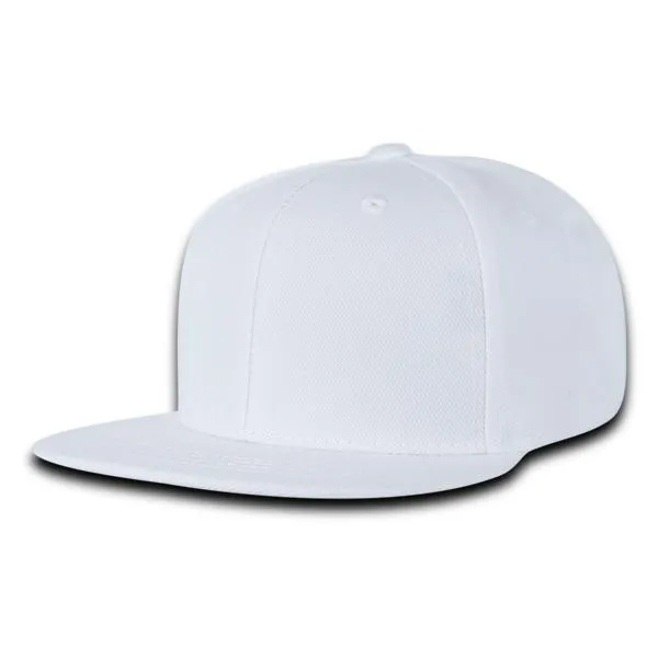 Decky 7011 - Youth 6 Panel High Profile Structured Snapback, Kids Flat Bill Hat