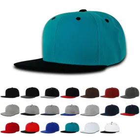 Decky 7011 - Youth 6 Panel High Profile Structured Snapback, Kids Flat Bill Hat