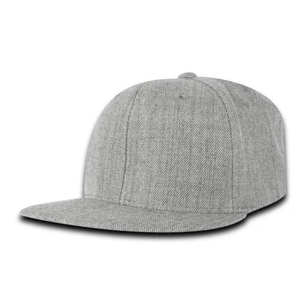 Decky 7011 - Youth 6 Panel High Profile Structured Snapback, Kids Flat Bill Hat