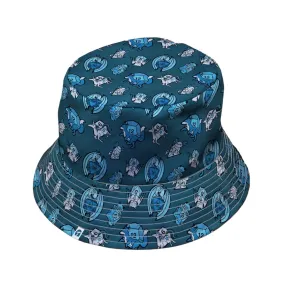 Dice Critters Blue Monochrome Bucket Hat