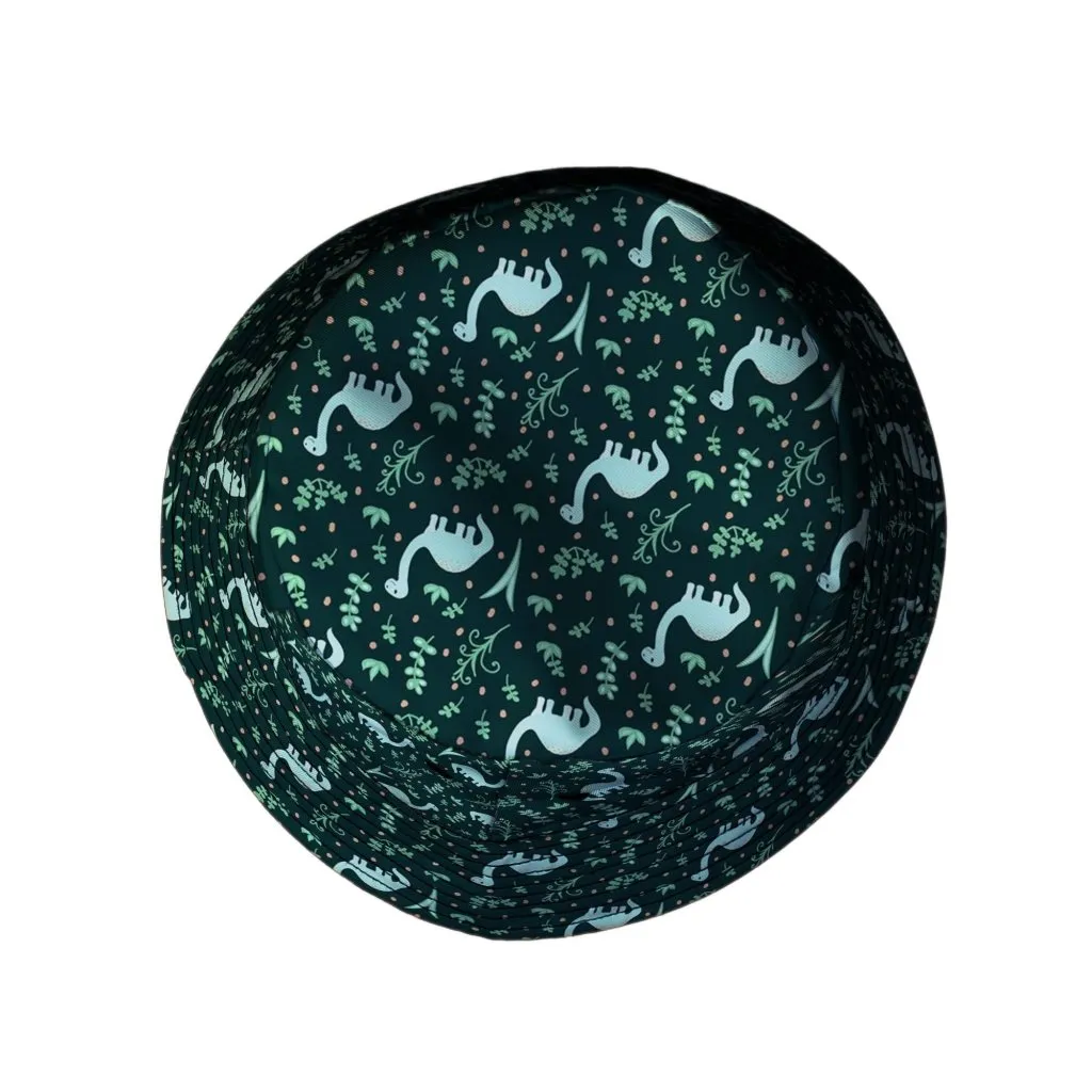 Dino Green Tropics Green Dinosaur Bucket Hat