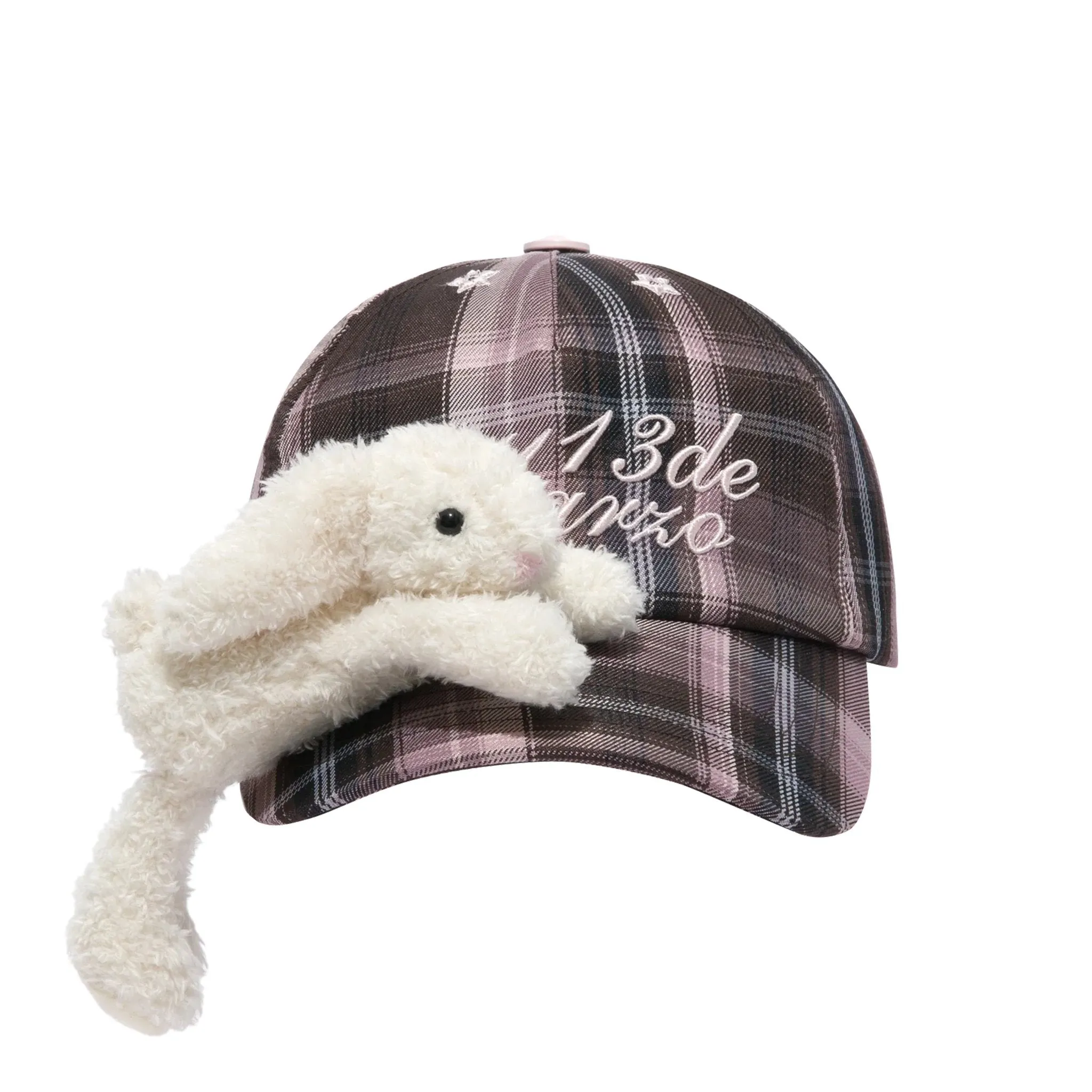 Doozoo Plaid Cap in Red