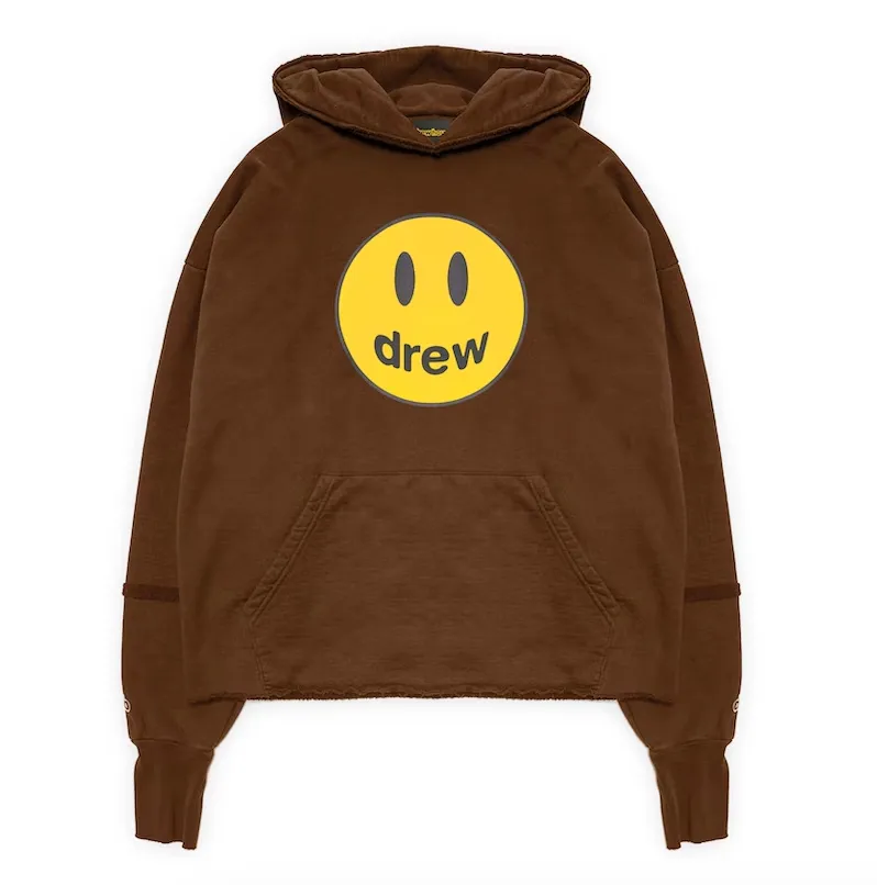 Drew House Mascot Deconstructed Hoodie Brown