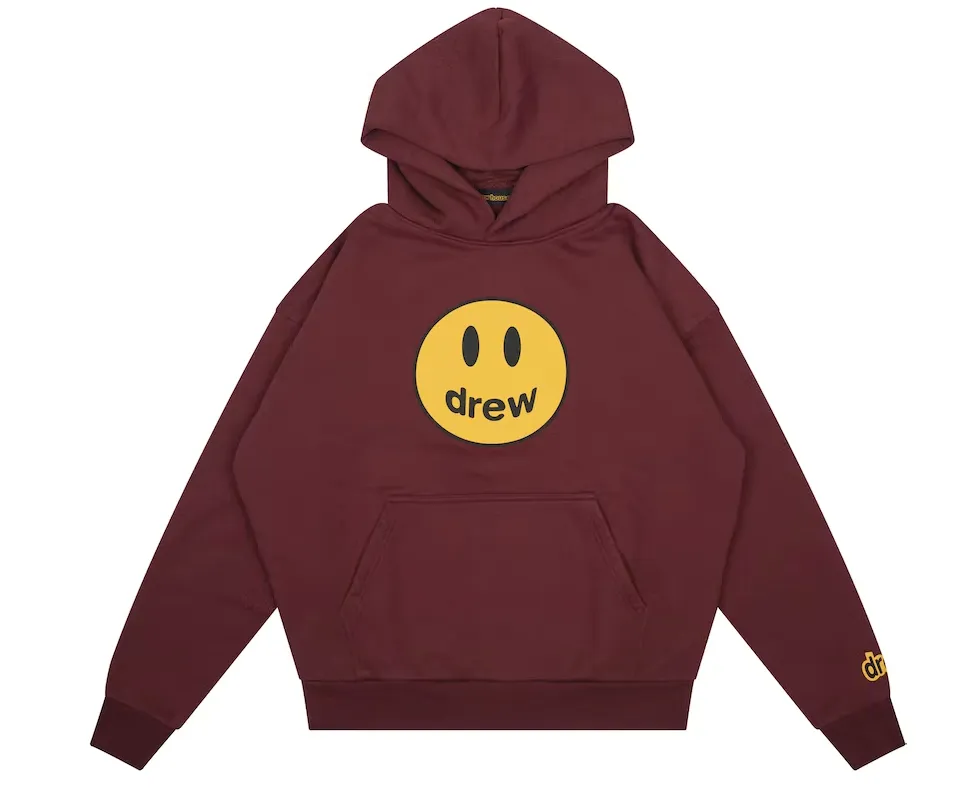 Drew House Mascot Oversized Hoodie Burgundy