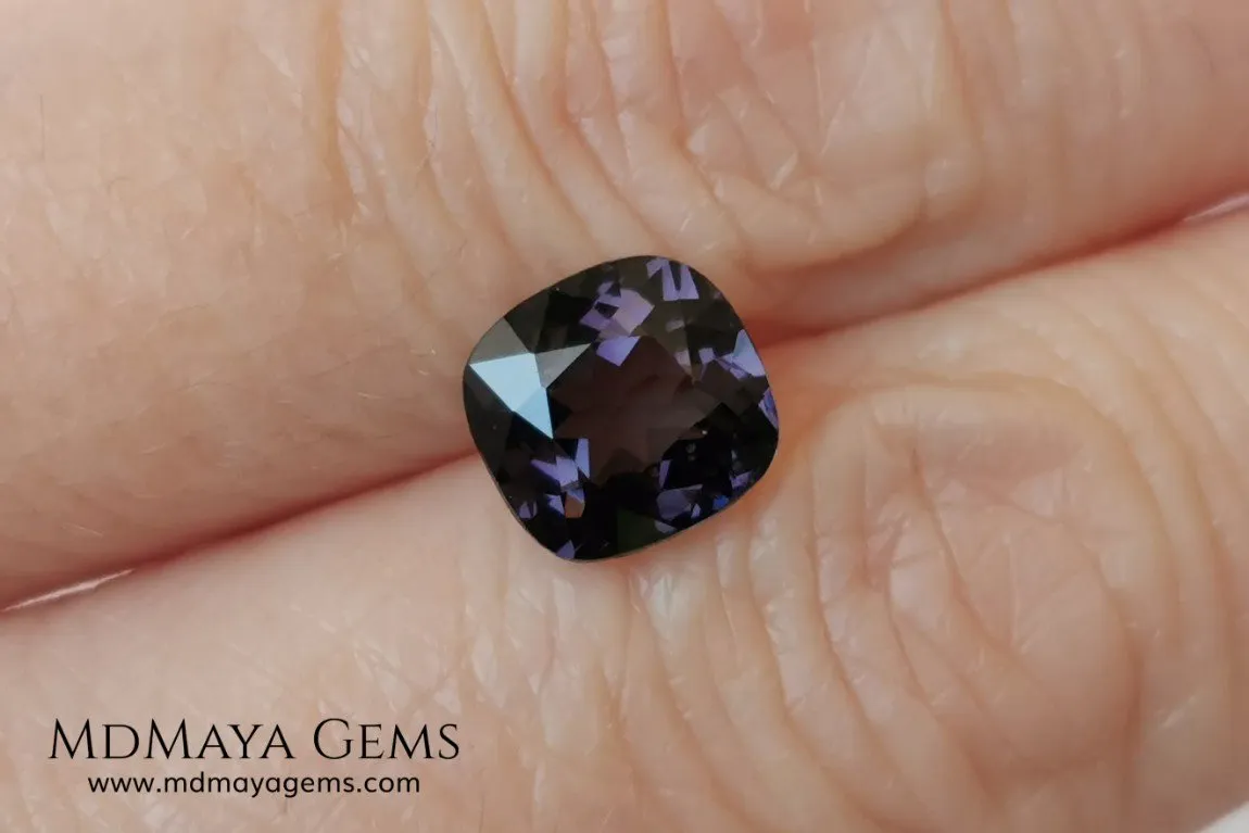 Elegant Purple Spinel 2.03 ct cushion cut