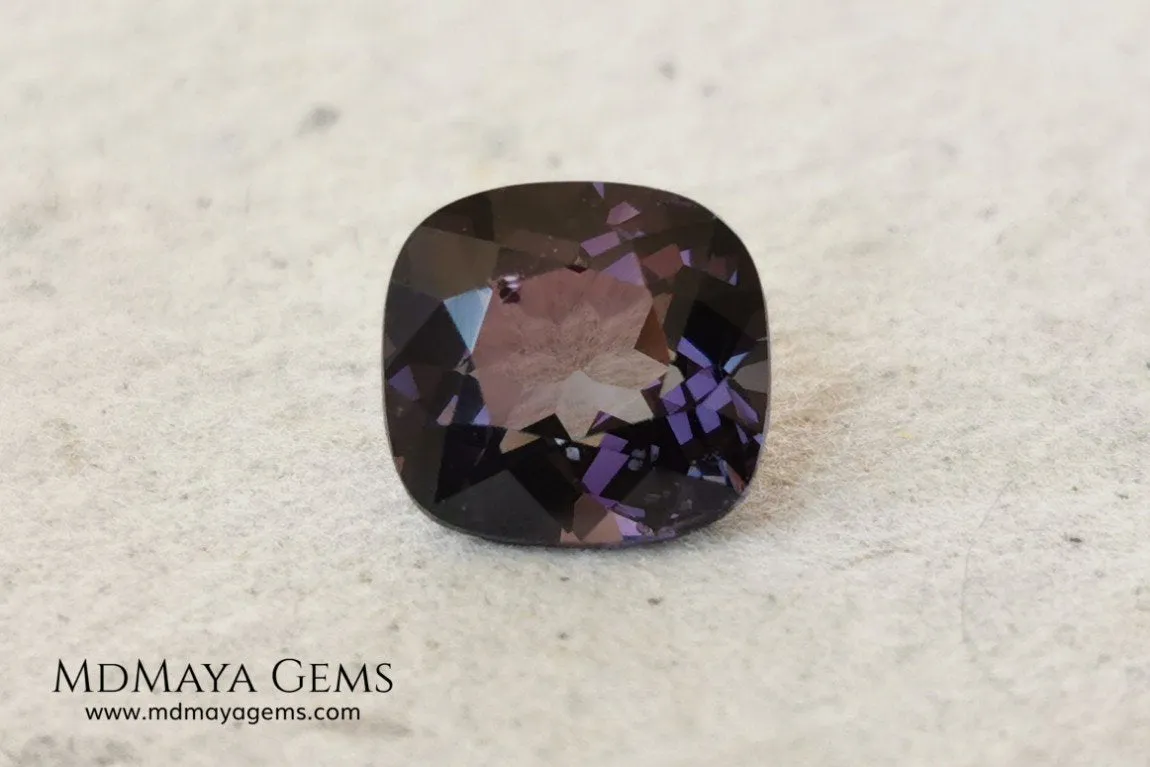 Elegant Purple Spinel 2.03 ct cushion cut