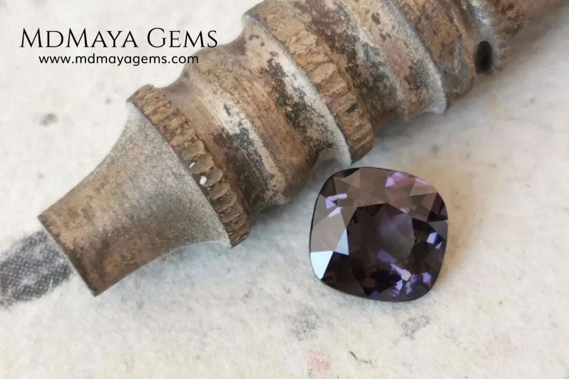 Elegant Purple Spinel 2.03 ct cushion cut