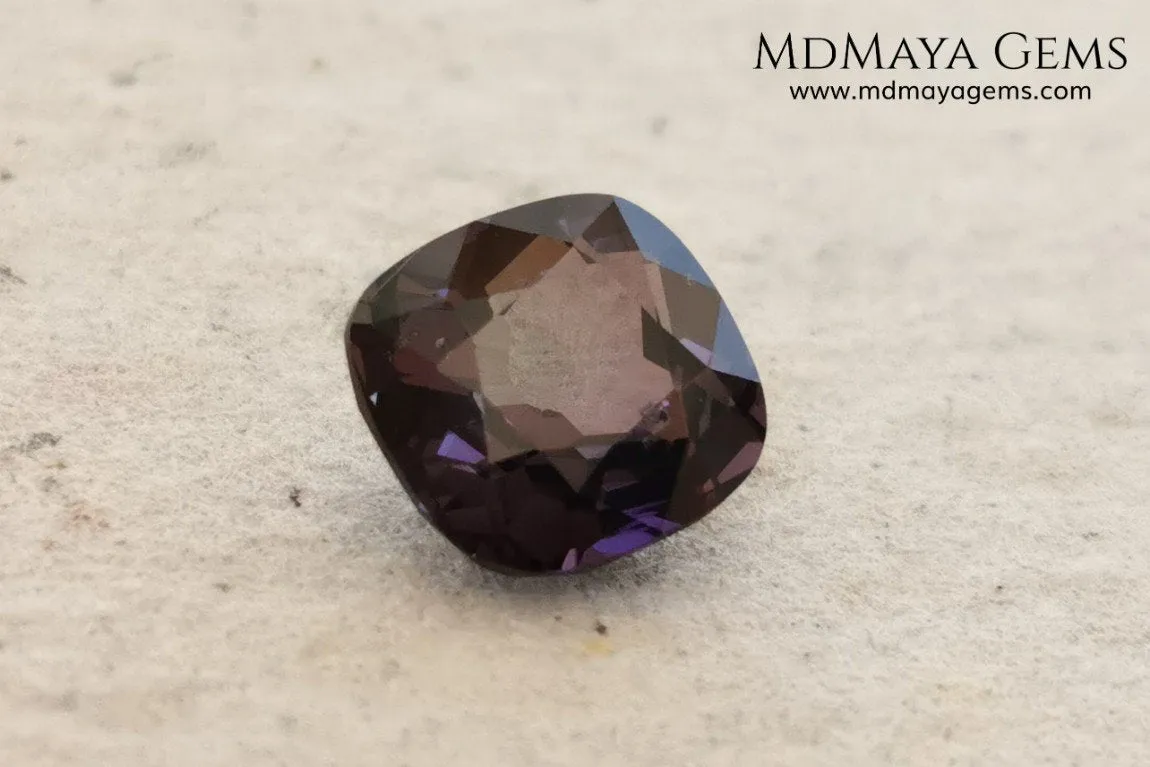Elegant Purple Spinel 2.03 ct cushion cut