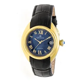 Empress Antoinette Automatic MOP Leather-Band Watch
