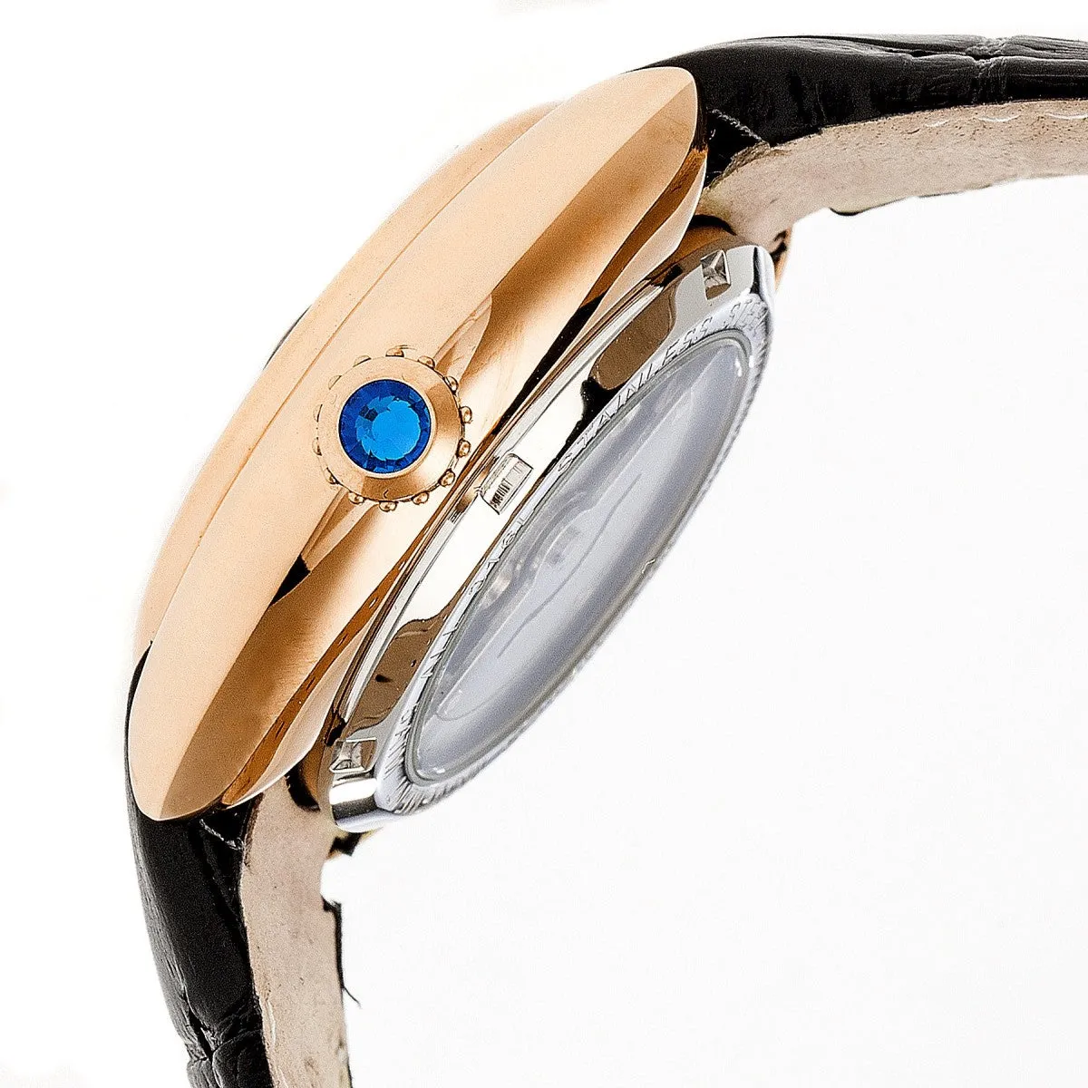 Empress Antoinette Automatic MOP Leather-Band Watch