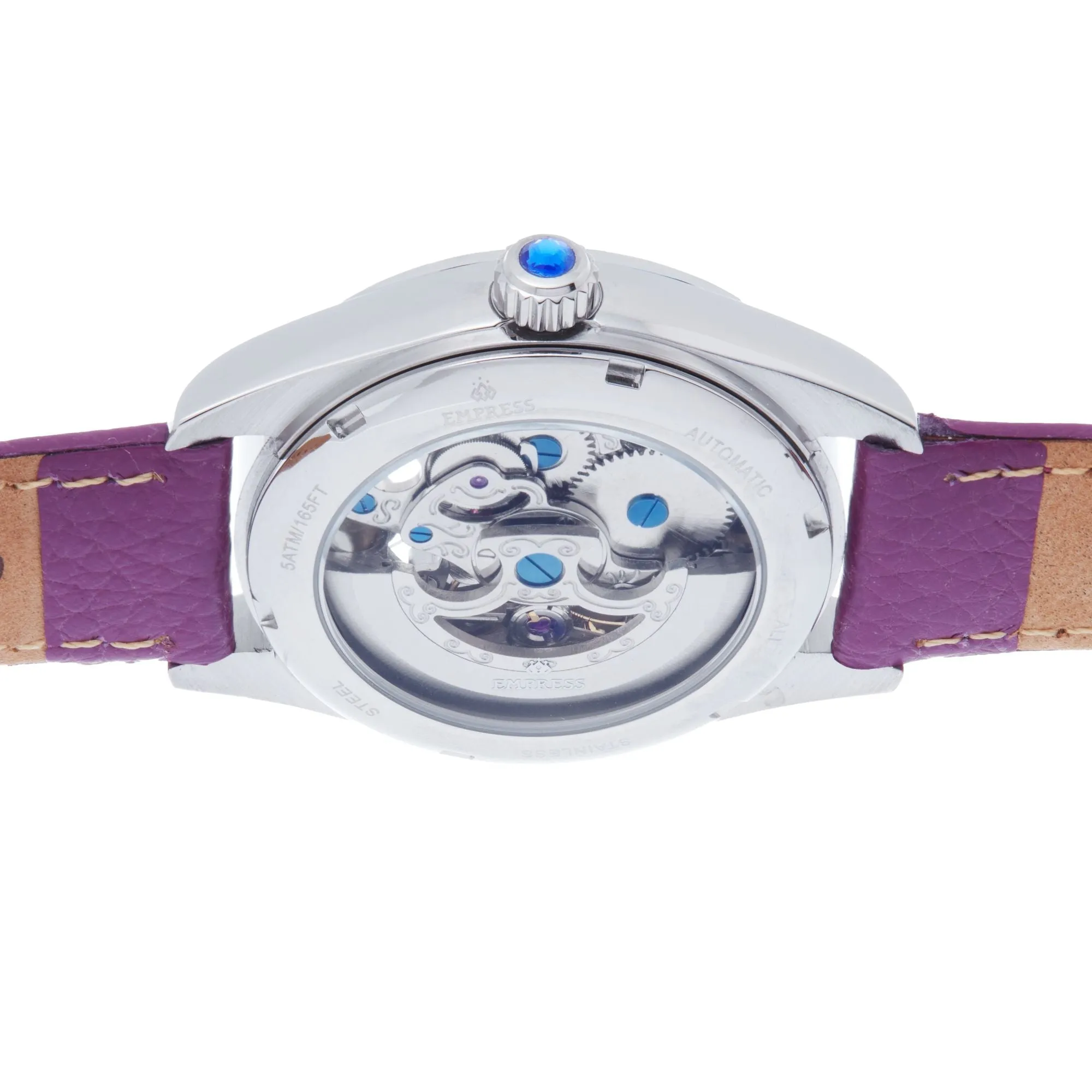 Empress Magnolia Automatic MOP Skeleton Dial Bracelet Watch
