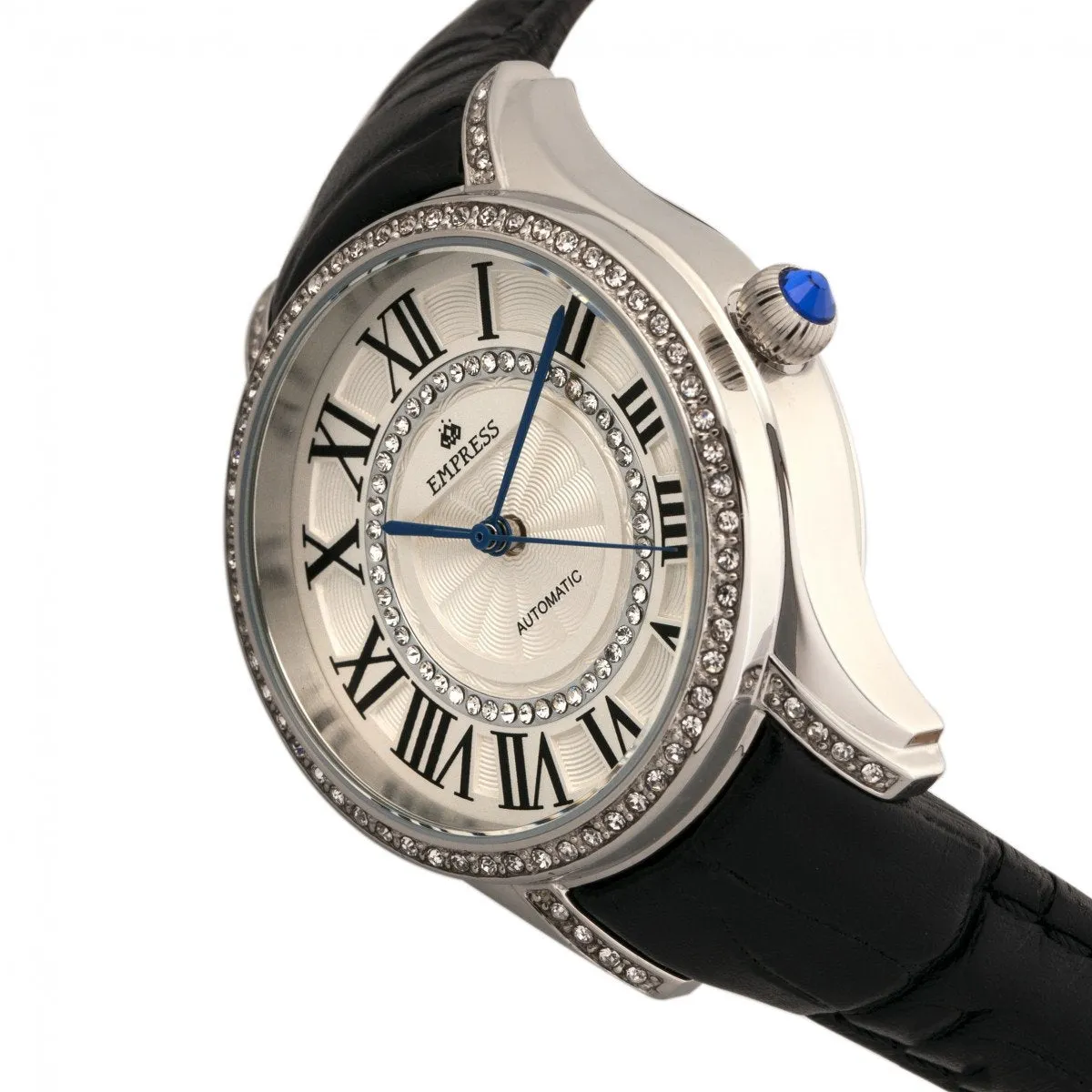Empress Xenia Automatic Leather-Band Watch