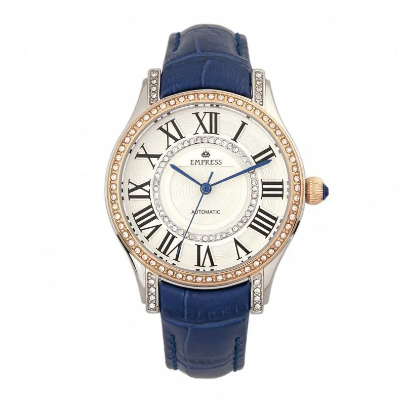 Empress Xenia Automatic Leather-Band Watch