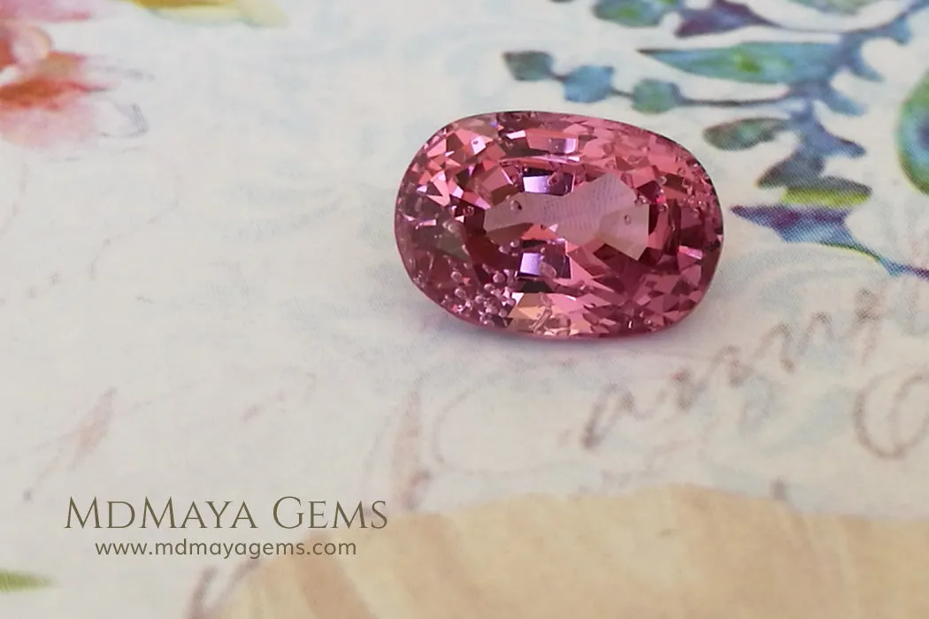 Enchanting Pink Burmese Spinel. 2.44 ct. Pretty Gem!
