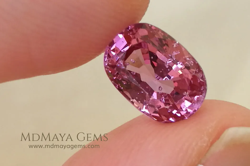 Enchanting Pink Burmese Spinel. 2.44 ct. Pretty Gem!