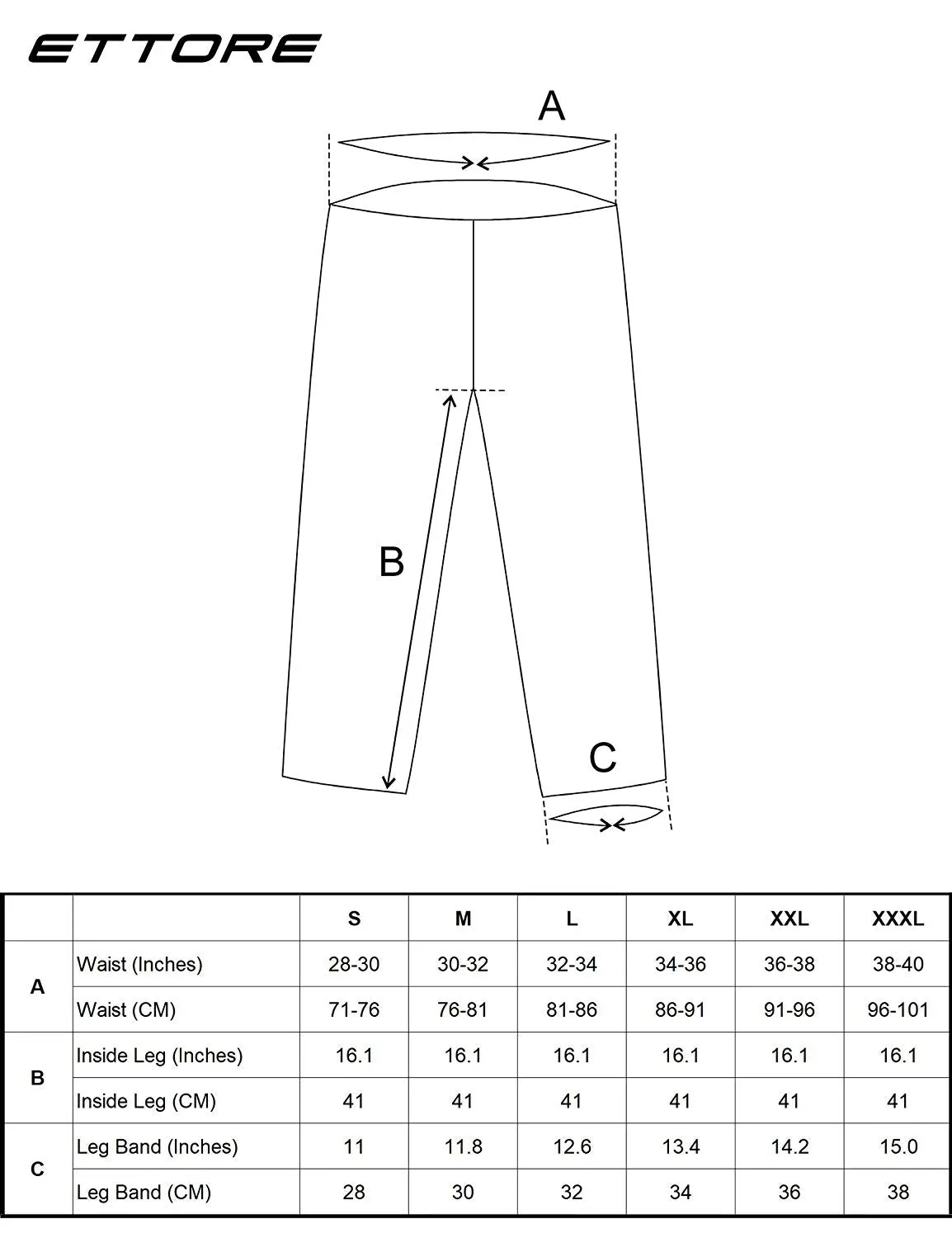 Ettore Dart Mens Gel Padded Cycling Shorts 3/4 Length