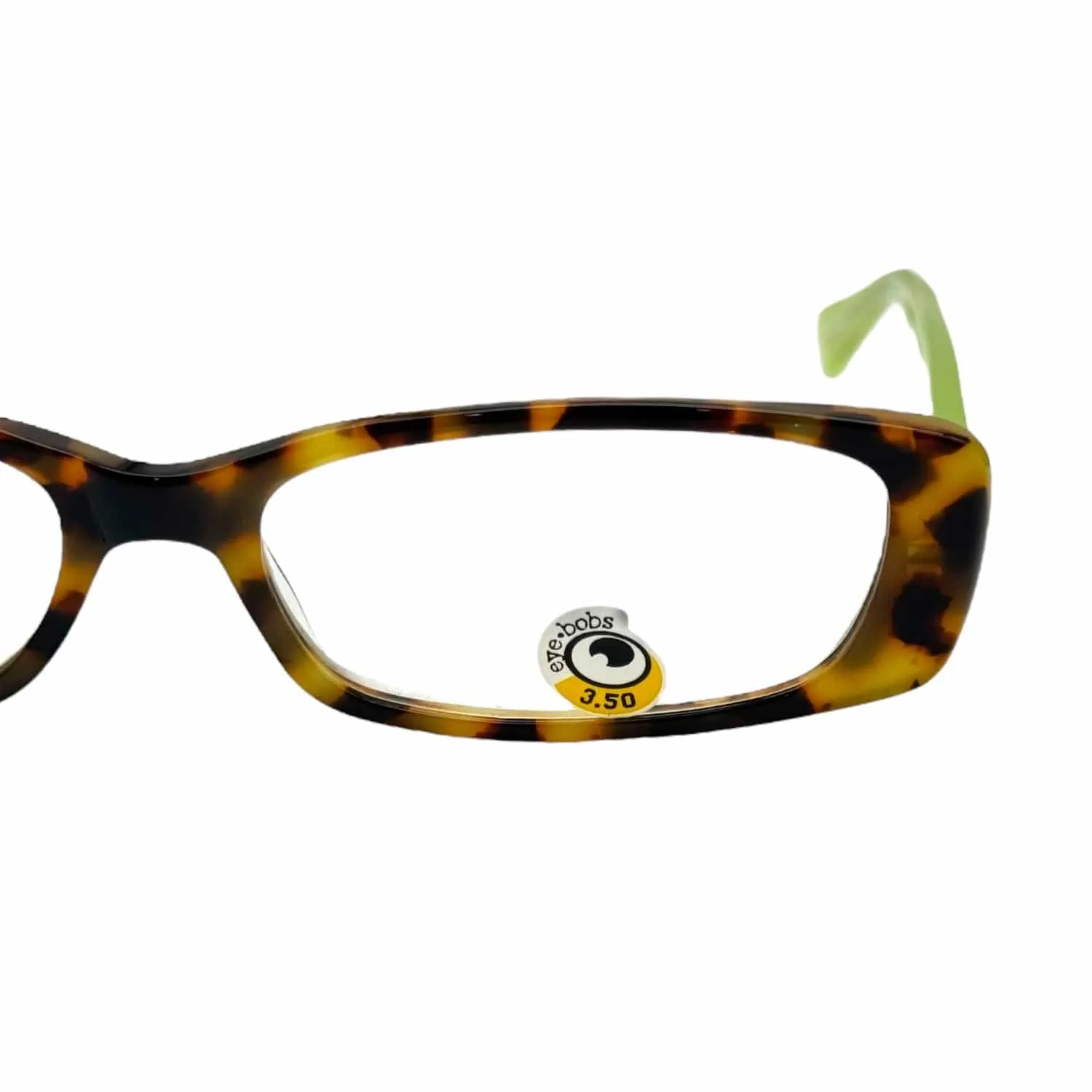 EYEBOBS "Co-Conspirator" Unisex  3.50 Reading Glasses - Tortoise & Green