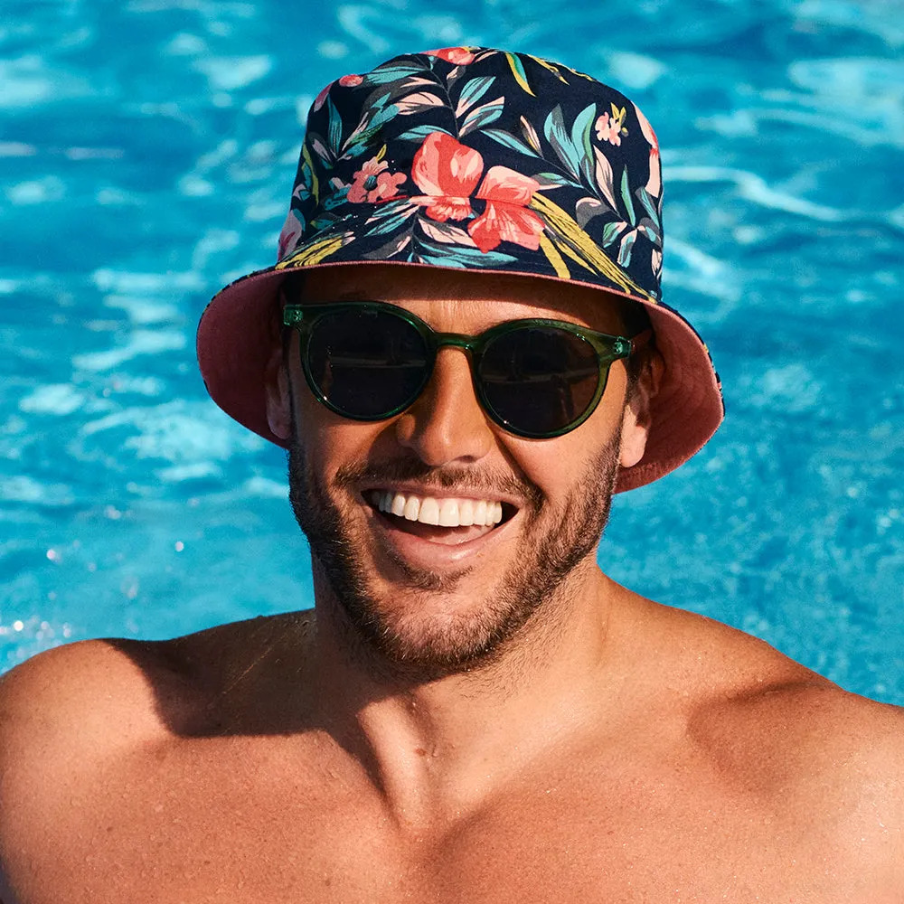 Failsworth Hats Reversible Cotton Bucket Hat - Salmon