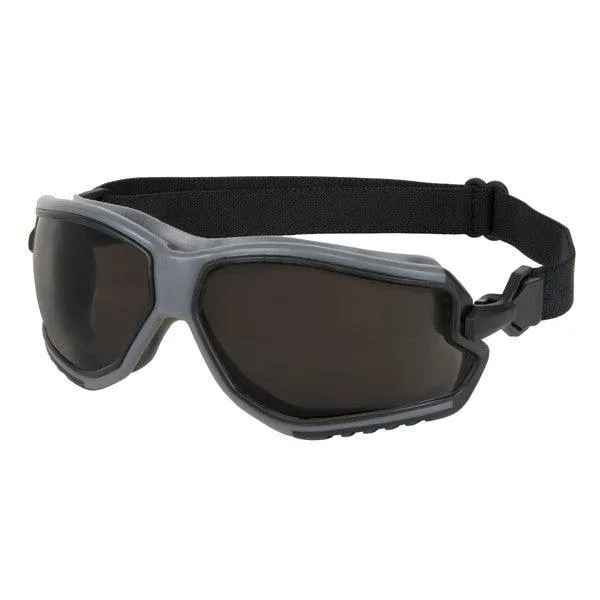 FFG112AF MCR Safety ForceFlex FFG Series Safety Goggles, Gray Lens, Gray Frame
