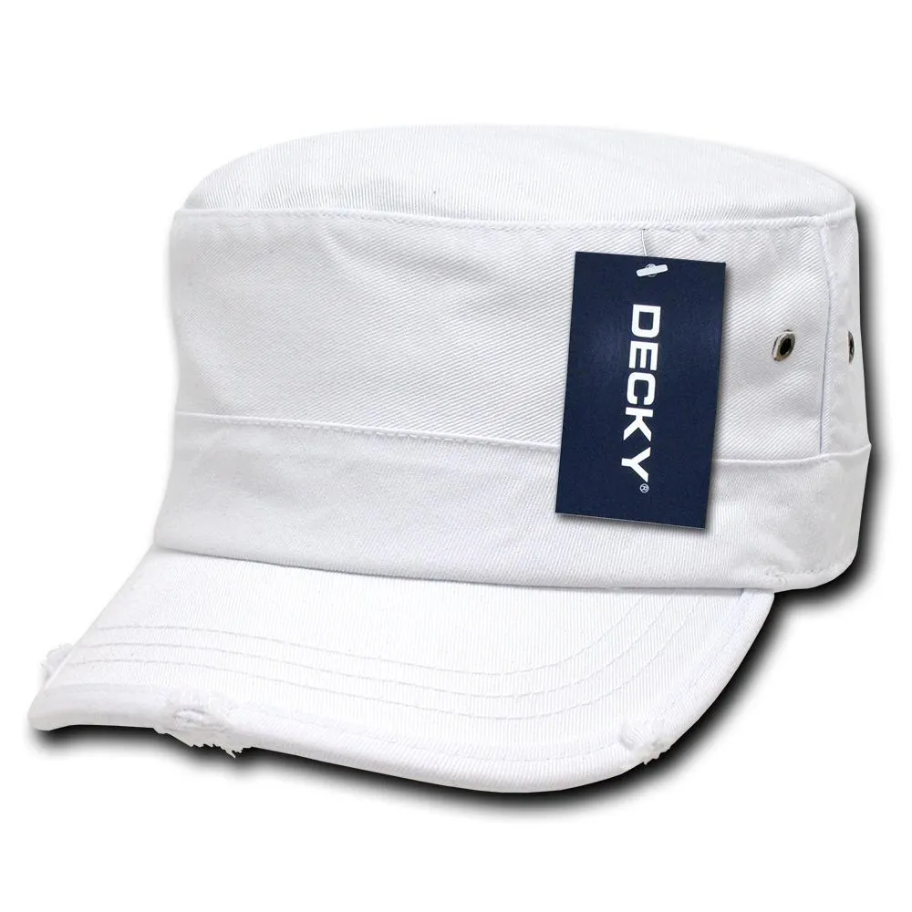 Fitted Vintage GI BDU Cap Military Cadet Patrol Hat Distressed - Decky GR4