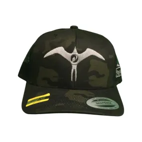 Foam Co Hat - Iwa w/Bodyboarder: Multi Camo/Black Mesh