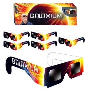 Galaxium Solar Eclipse Glasses AAS Approved 2024 - [6 Pack] Trusted for Direct Solar Eclipse Viewing - ISO 12312-2 & CE Certified
