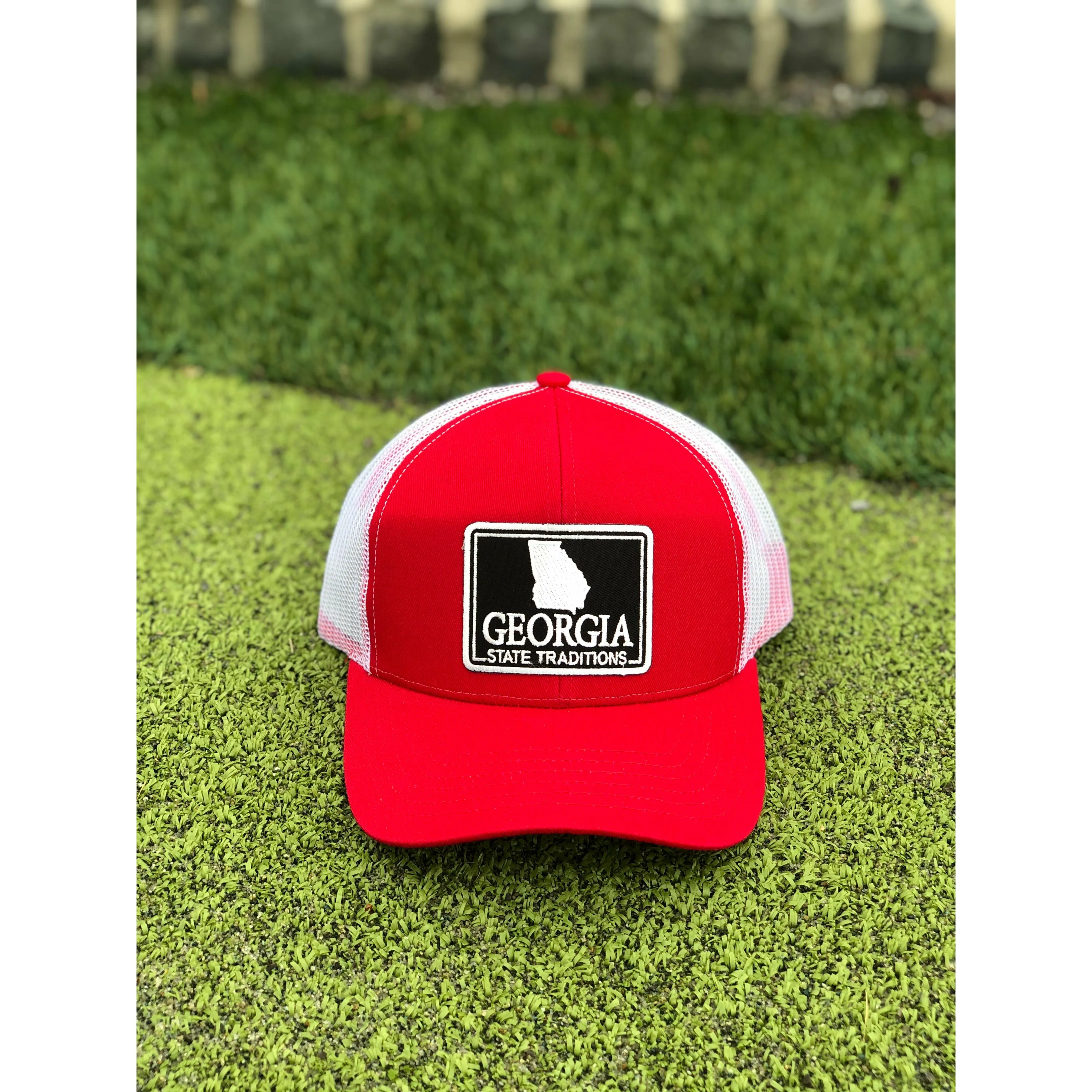 Georgia Gameday Patch Structured Trucker Hat Black