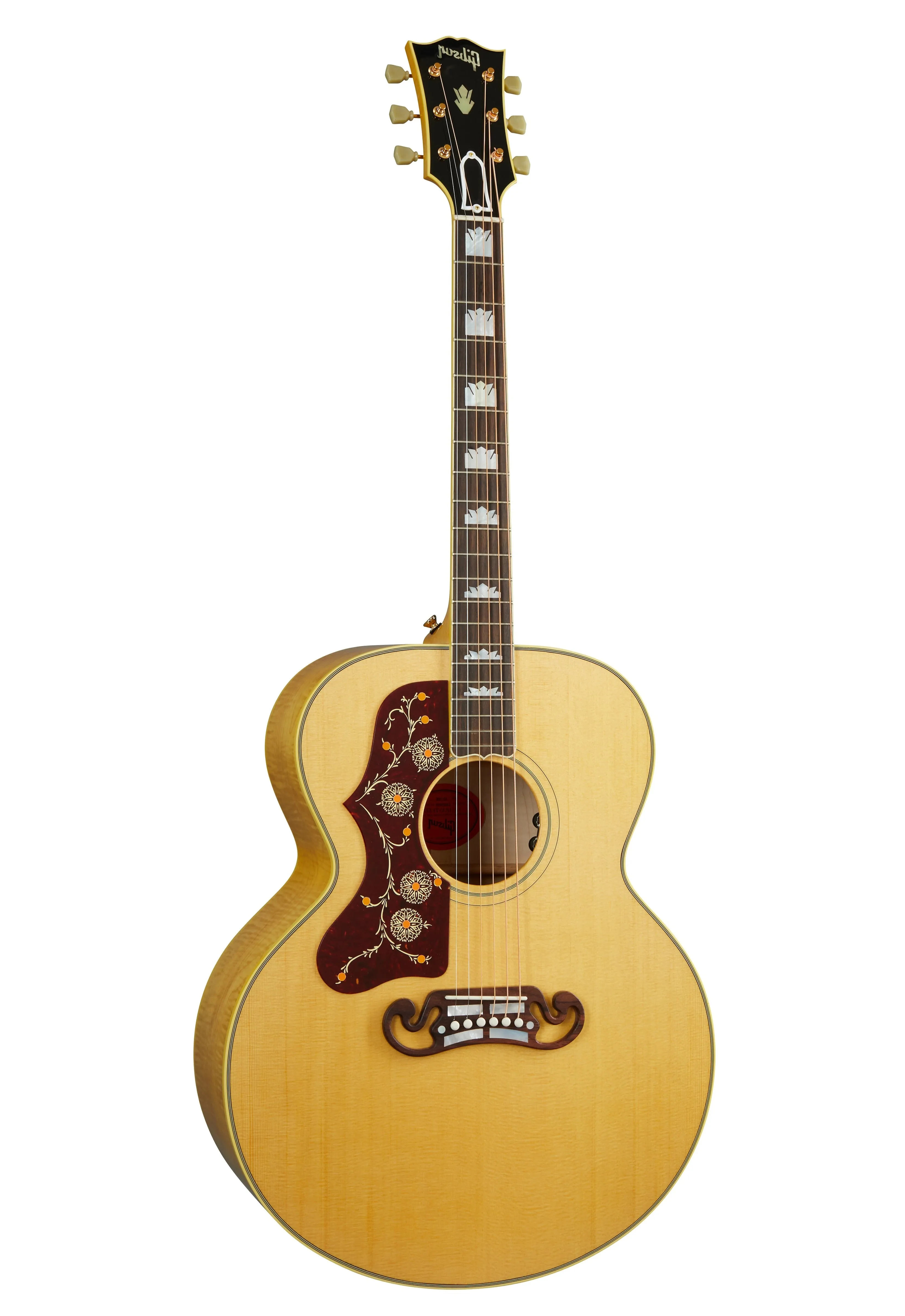Gibson SJ-200 Original (Left-handed) Acoustic Guitar, Antique Natural