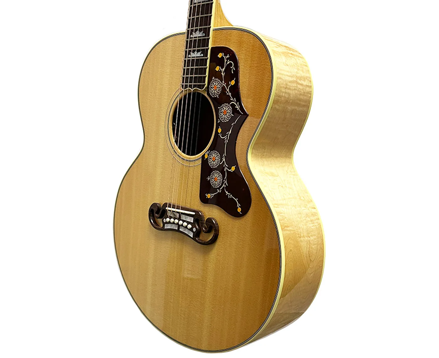 Gibson SJ-200 Standard Acoustic-Electric Guitar Antique Natural w/ Gibson Case 2022