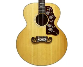 Gibson SJ-200 Standard Acoustic-Electric Guitar Antique Natural w/ Gibson Case 2022