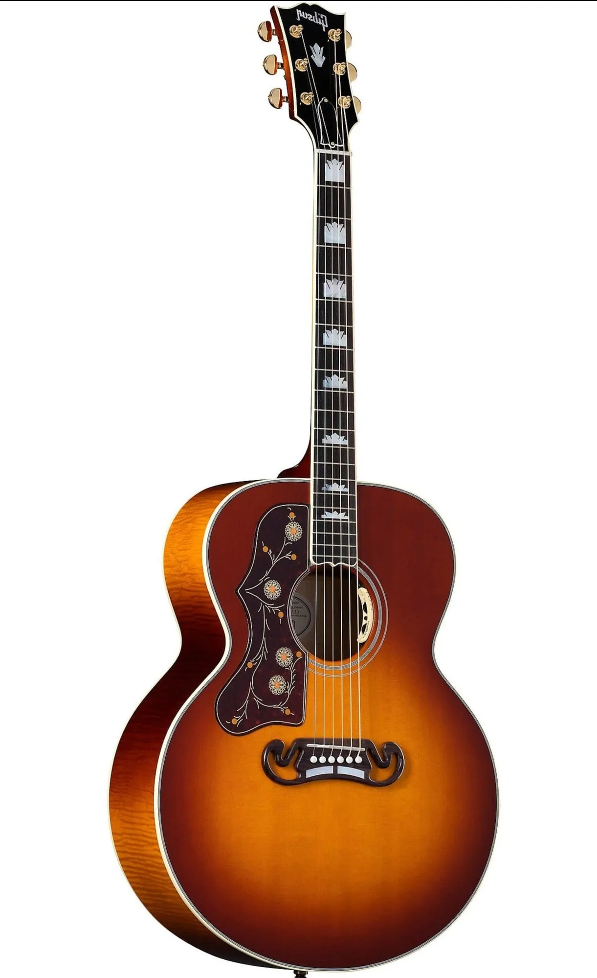 Gibson SJ-200 Standard Maple (Left-handed) Acoustic Guitar,  Autumnburst (MCJB20ABL)