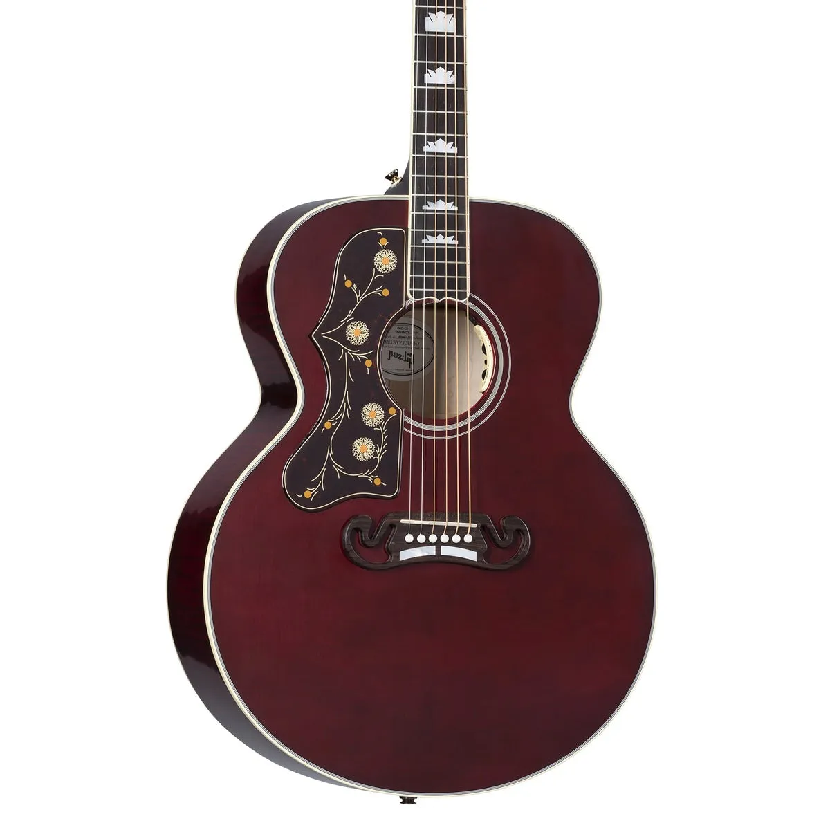Gibson SJ-200 Standard Maple (Left-handed) Acoustic Guitar,  Wine Red (MCJB20WRL)
