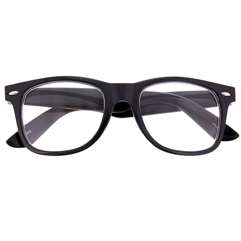 grinderPUNCH Wayfarer Style Comfortable Stylish Simple Reading Glasses