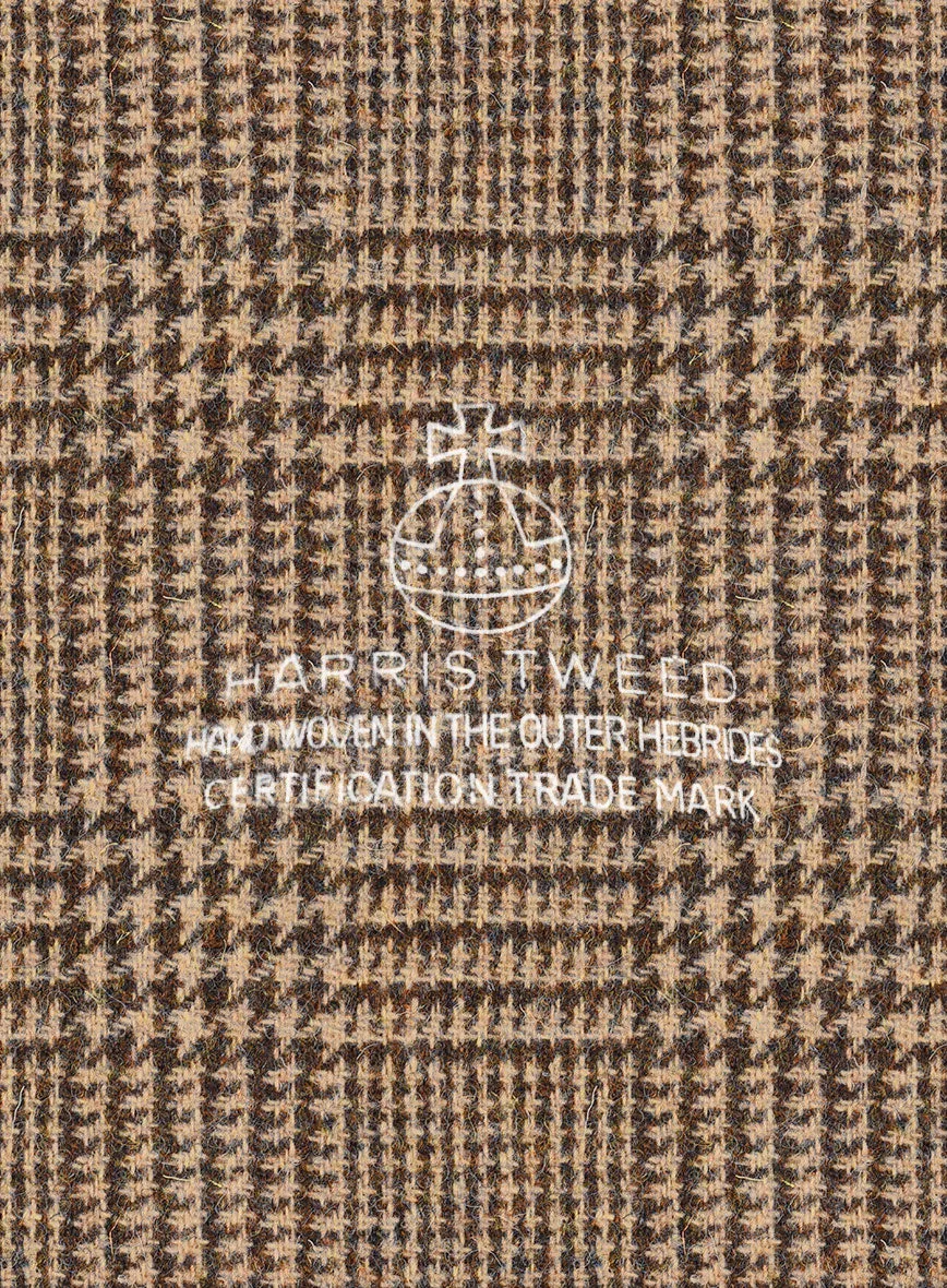 Harris Tweed Tan Glen Newsboy Cap