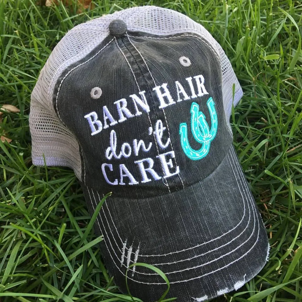 Hats and jewelry { Barn Hair don’t care } { Rodeo hair don't care } Horseshoes. Horses. Clearance on some hats! See dropdowns.