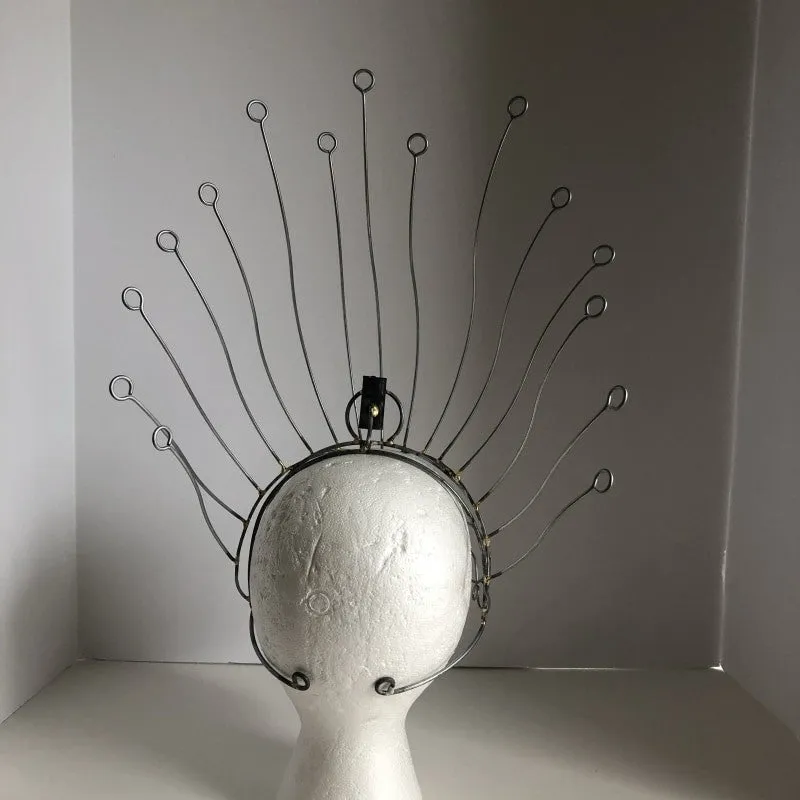 Headdress Wire Frame - Vertical Lines & Dot