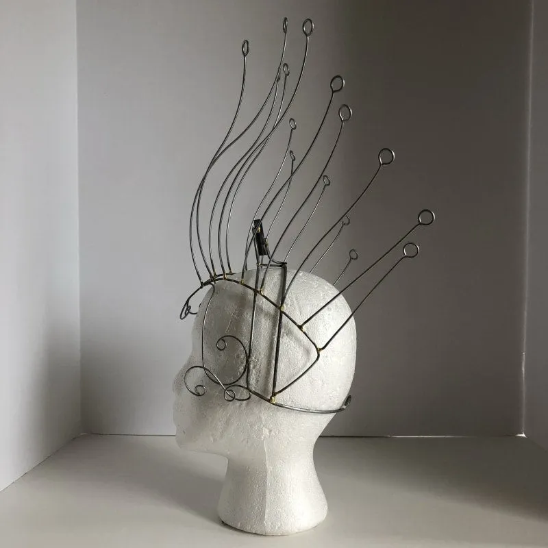 Headdress Wire Frame - Vertical Lines & Dot