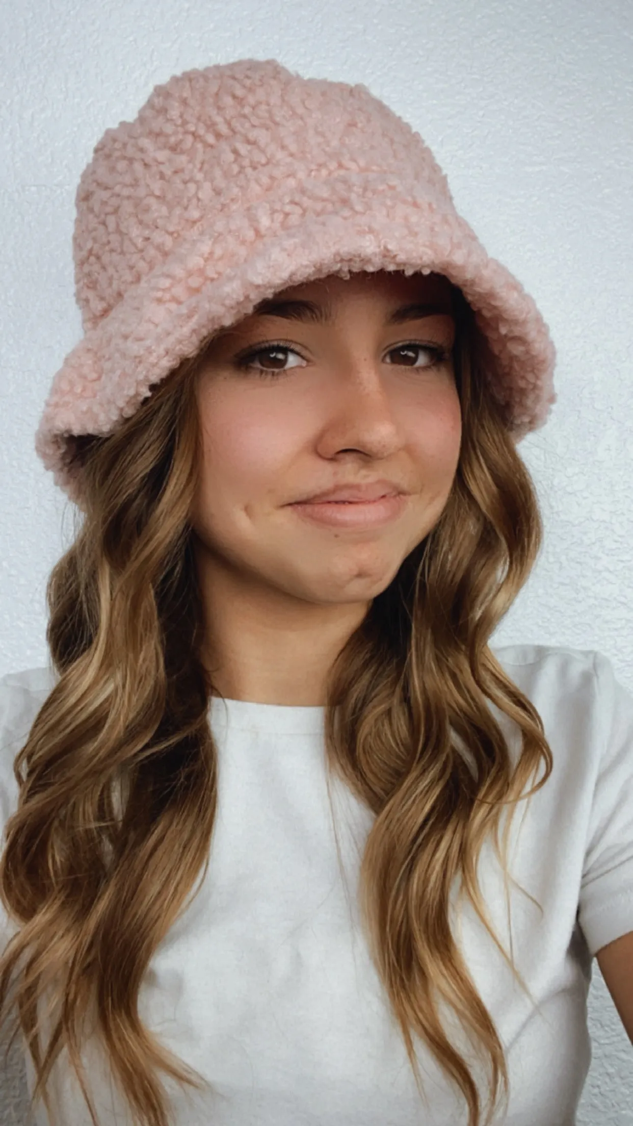 HEADS UP Sherpa Fur Solid Colored Bucket Hat