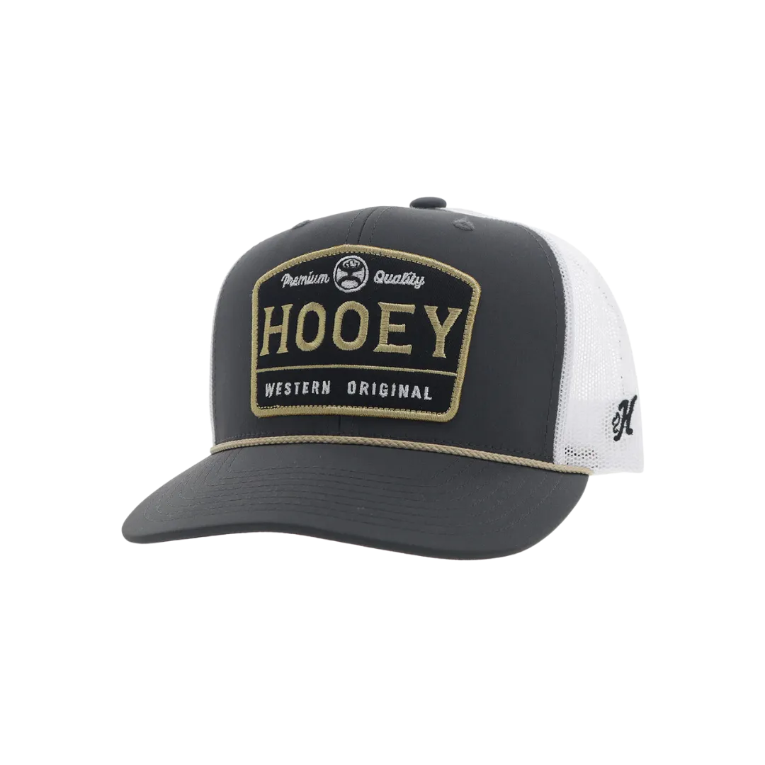 Hoeey Men's Trip Hooey Gold Patch Charcoal White Black Cap