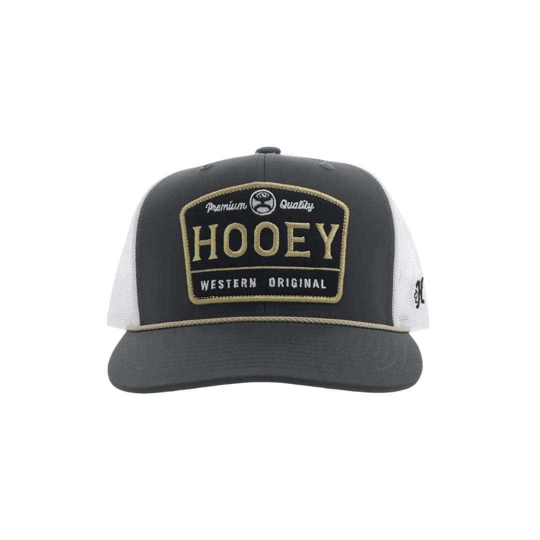 Hoeey Men's Trip Hooey Gold Patch Charcoal White Black Cap